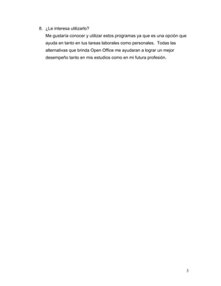 Asignación Open Office