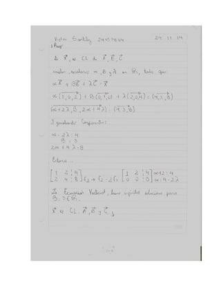 Algebra Lineal Asignación 2 UFT 