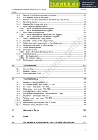 AS I Gateway Profibus Manual | PDF