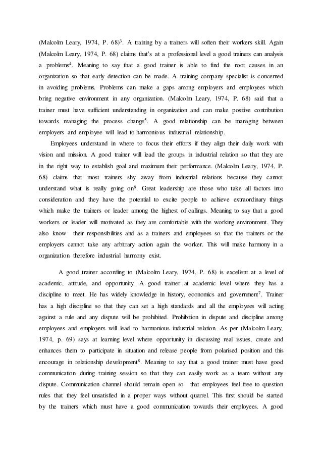College Essays: Findings thesis % original papers! industrial relations harmony thesis
