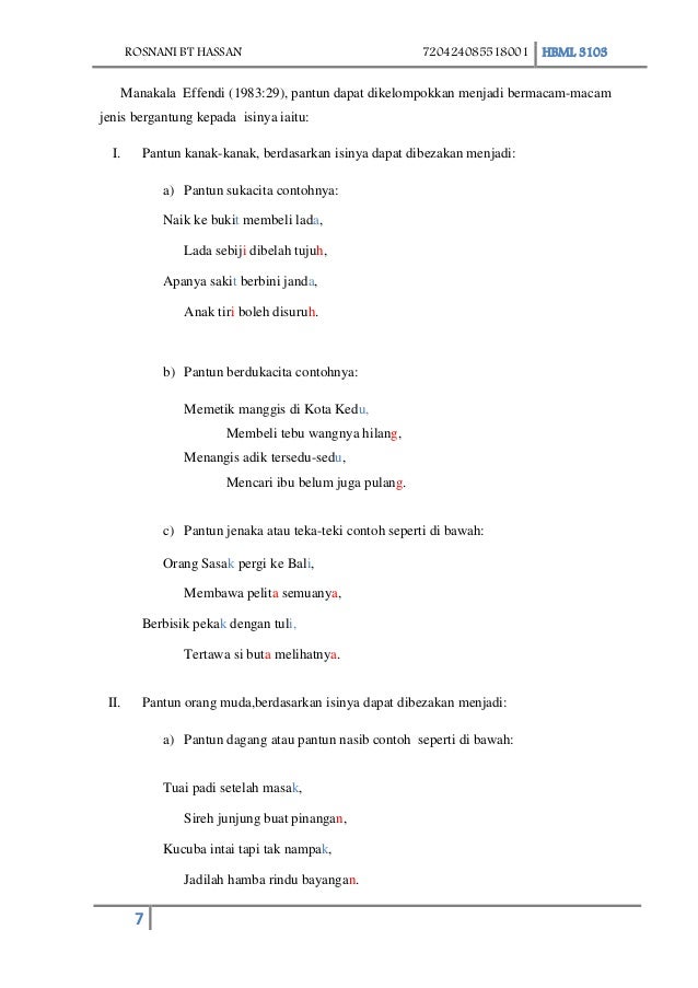 Asigment Pantun Sem9