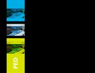 PED
El Procesamiento Electrónico de Datos (PED) se
considera una rama especíca del Procesamiento
de Datos, implementada de formá informática,
con el apoyo de computadores y demás
dispositivos que cubran las necesidades de la
organización. Recolectar, procesar y emitir
salidas acordes a los requerimientos son
básicamente las funciones que el PED debe
cumplir, aunque se vean involucradas tareas
específicas como la organización, clasificación,
etc., todas estas con el fin principal de diferencias
los datos importantes de los que no lo son, para
luego obtener la información a través de uno o
más procesos.
El motivo principal del procesamiento de datos y
en particular el PED es brindar apoyo a la toma de
decisiones acertada y oportuna.
 