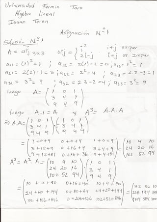 Asignacion 1 algebra isaac