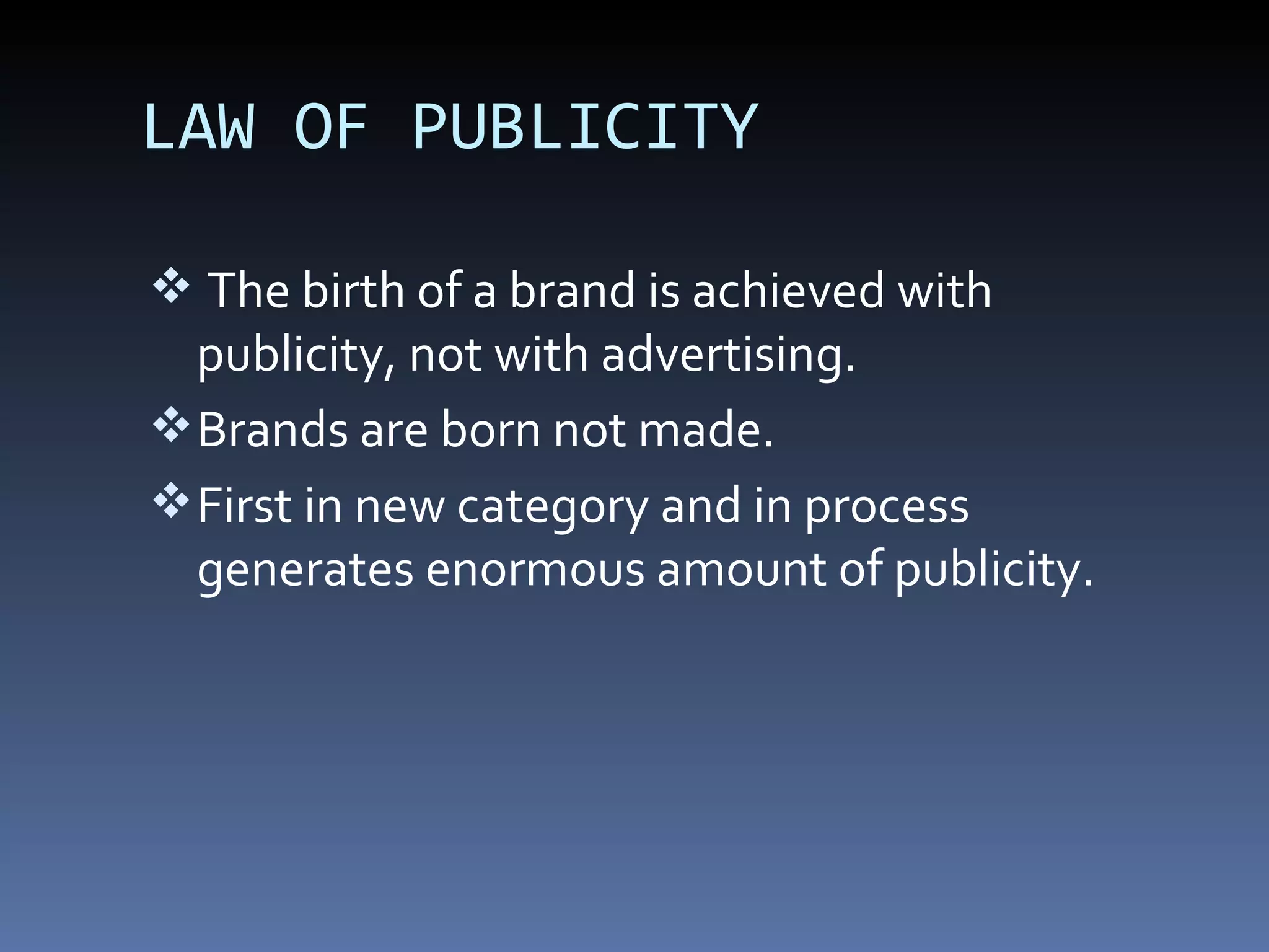 law of publicity | PPT