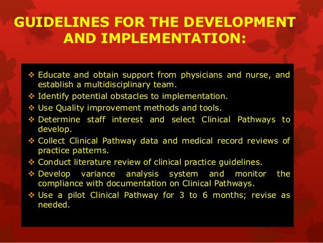 clinical pathway definition