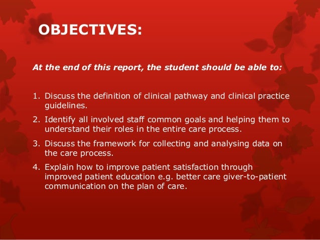 clinical pathway definition