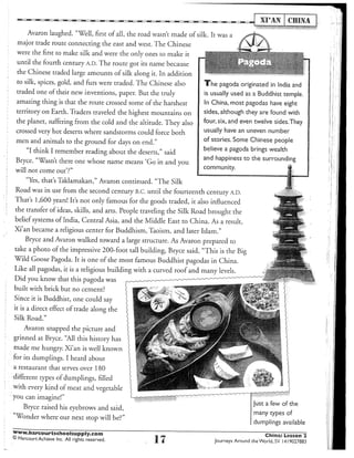 A silk road & a clay army reading