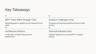 Understanding Backpropagation Through Time and Gradient Challenges in ...
