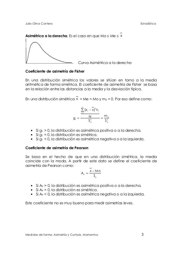 Asimetria ycurtosis