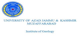 Instituted of Geology
6th Semester (Morning)
Submitted by: Raja Saad Qamar Roll No:
37
Submitted To: Mam Shazia
Subject: sedimentation and sedimentary basin
 