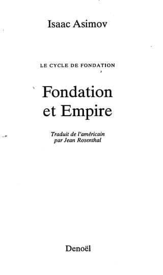 Asimov   2-fondation et empire