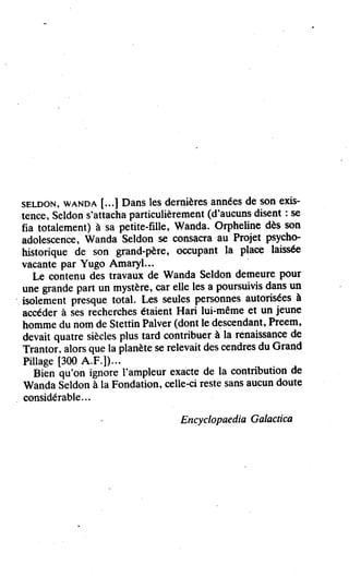 Asimov   7-l'aube de fondation