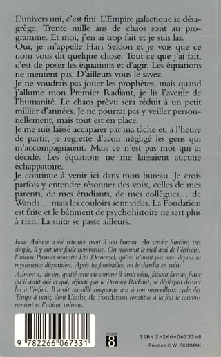 Asimov   7-l'aube de fondation