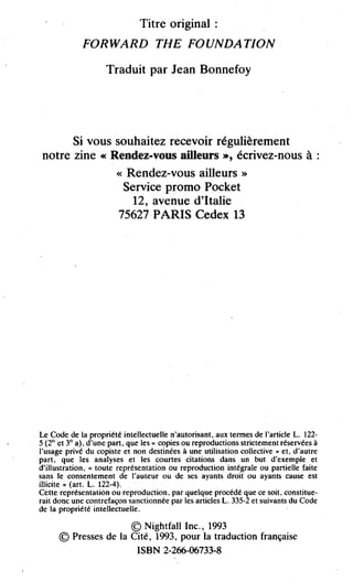 Asimov   7-l'aube de fondation