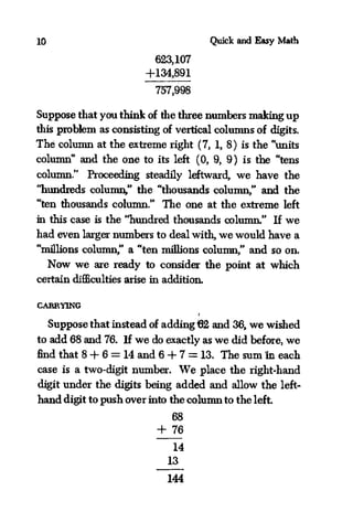 basic mathematics – explained easy: for beginners: ... quick-maths | PDF