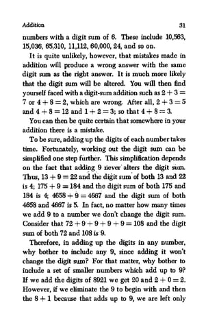 Digit Sum Method Simplification Questions quick-maths | PDF