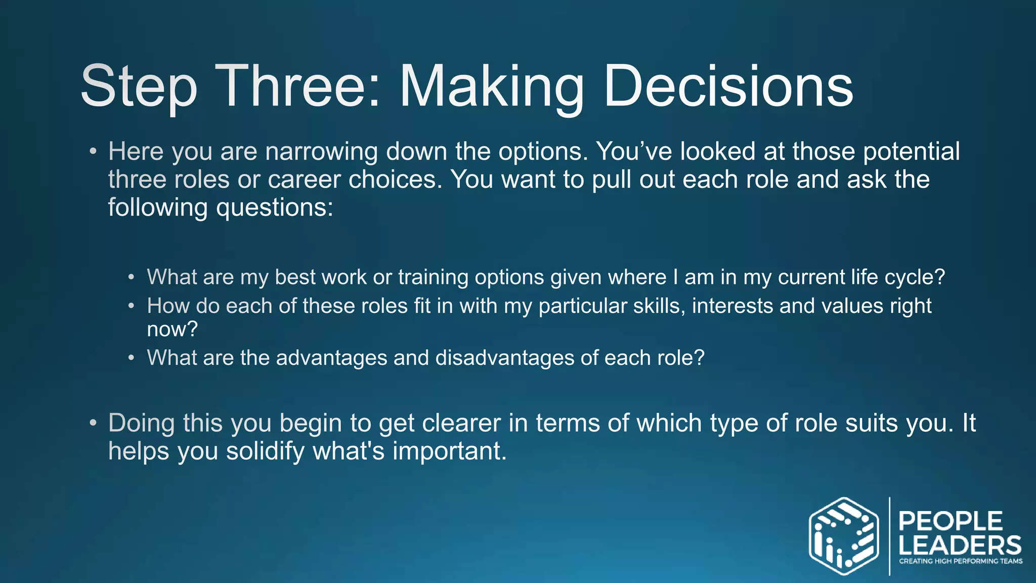 A simple 5 step career planning guide for leaders | PPTX | Resume ...