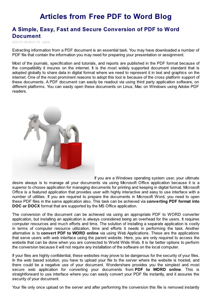 Turn your Word document into an easy-to-share PDF in an instant