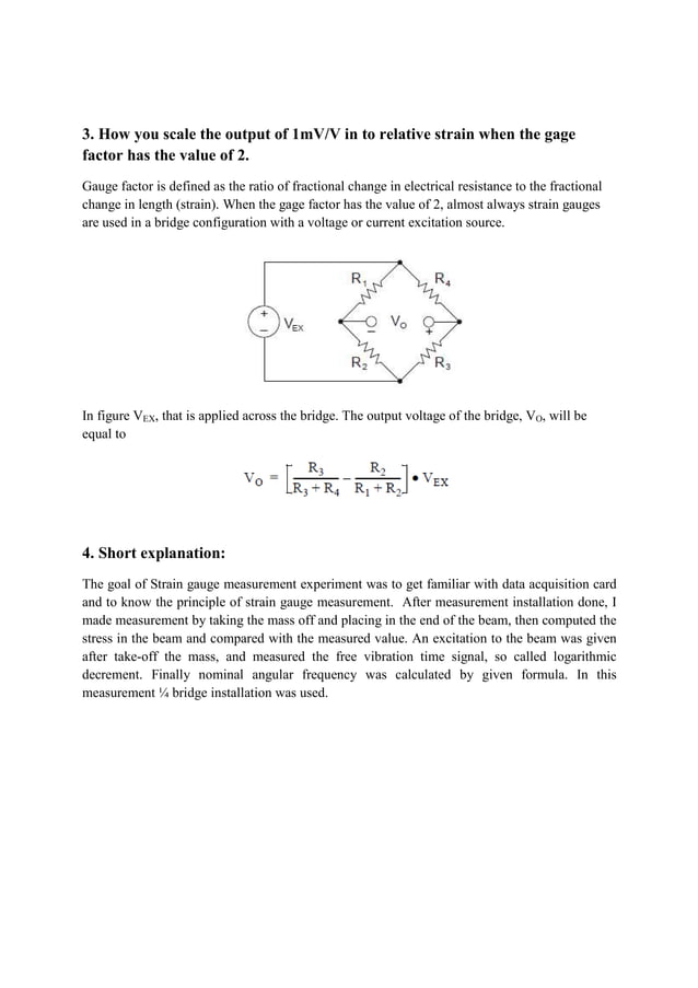 Strain Gauge Measurement using LabVIEW | PDF | Physics | Science