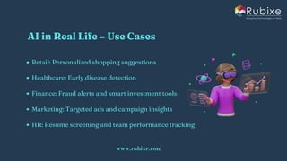 A Simple Guide to AI Services and How They Function | Rubixe | PDF