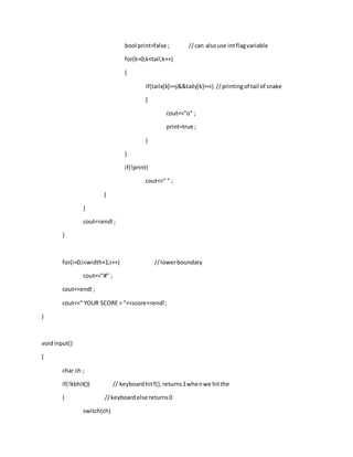A simple snake game project | PDF