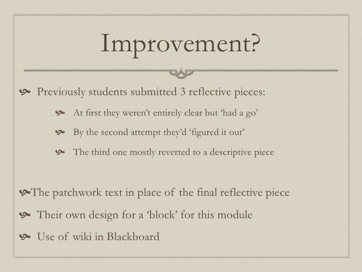 Patchwork text nursing example picture