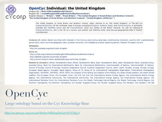 OpenCyc
Large ontology based on the Cyc Knowledge Base

http://sw.opencyc.org/concept/Mx4rvViRhJwpEbGdrcN5Y29ycA
 