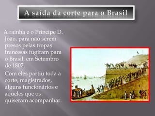 A resistência as invasões francesas A RESISTÊNCIA POPULARQuando Junot  seinstalou em Lisboa, escolheu como sua residência o Palácio da Quintela.