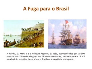 Ao mesmo tempo…O General Junot instalou o seu quartel-general e começou a tomar medidas:Substitui a bandeira nacional pela francesa.Passou ele próprio a governar Portugal em nome de Napoleão.Distribuiu cerca de 50.000 homens das suas tropas pelo território português onde destruíram culturas, incendiaram povoações , mataram pessoas, roubaram igrejas, casas…