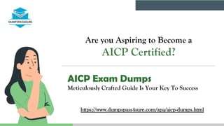 x1=
x2
=
-b
Are you Aspiring to Become a
AICP Certified?
AICP Exam Dumps
Meticulously Crafted Guide Is Your Key To Success
https://www.dumpspass4sure.com/apa/aicp-dumps.html
 
