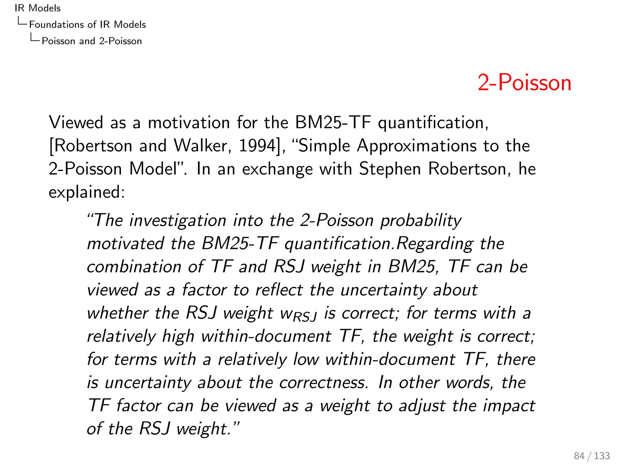 ed by Laplace's law of succession. 
70 / 133 
 
