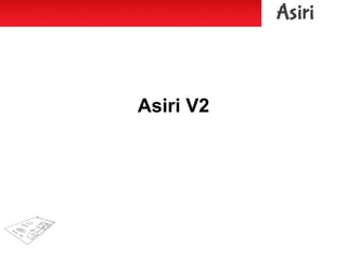 Objetivos de diseño
Asiri V2
CPU 800 MHz
RAM 512 MB
Almacenamiento Variable (tarjeta SD)
USB 1 (2.0)
Ethernet 10/100 Mbps
...