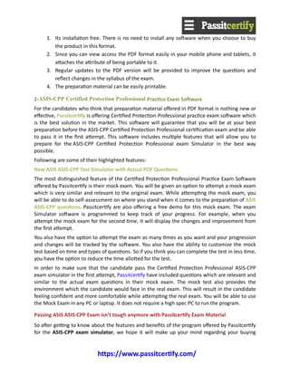 ASIS-CPP Antworten