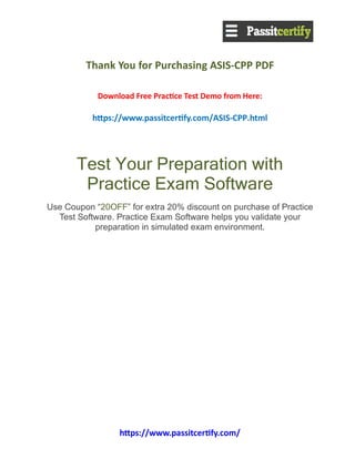 ASIS-CPP Prüfungsaufgaben