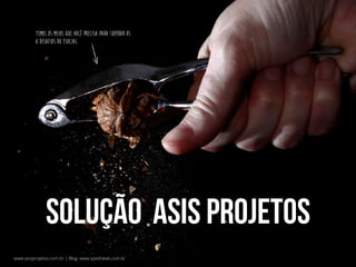 Temos os meios que você precisa para superar os
8 desafios do esocial.

Solução ASIS PRojetos
www.asisprojetos.com.br | Blog: www.spednews.com.br

 