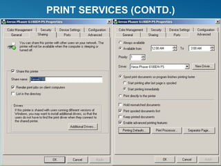 PRINT SERVICES (CONTD.)
 