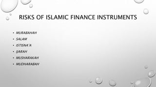 Islamic Risk Risks in Islamic Banking | PPTX