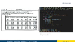 Coba dipahami berdasarkan
konsep interpolasi linear
 