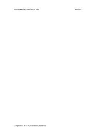 Respuesta social con énfasis en salud Capítulo 3
118 | Análisis de la situación de salud de Piura
 