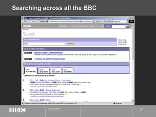 Searching across all the BBC 