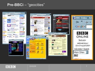 Pre-BBCi  – “geocities” 