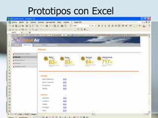Prototipos con Excel 