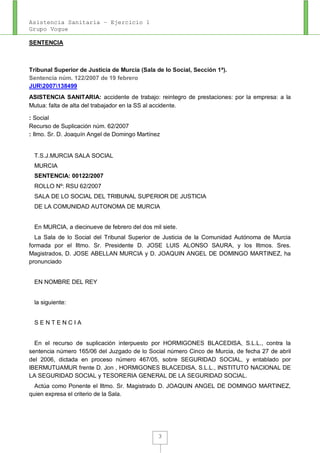 Asistencia Sanitaria Ejercicio 1