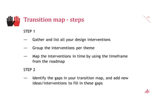 References
— Peter Senge: “The Fifth Discipline”
(systems archetypes)
— Donella H. Meadows: “Thinking in Systems”
— http://systemic-design.net/
— Papers
 Peter Jones: Systemic Design Principles for Complex Social Systems
http://www.academia.edu/5063638/Systemic_Design_Principles_for_Complex_Social
_Systems
 Philippe Vandenbroek: Working with Wicked Problems
http://www.kbs-frb.be/publication.aspx?id=303257&langtype=1033
65
 