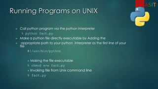 Learn PYTHON at ASIT | PPT