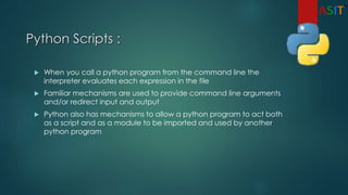 Learn PYTHON at ASIT | PPT