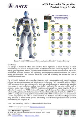 [ASIX_Article]Best Communication and Drive Solutions for Humanoid ...
