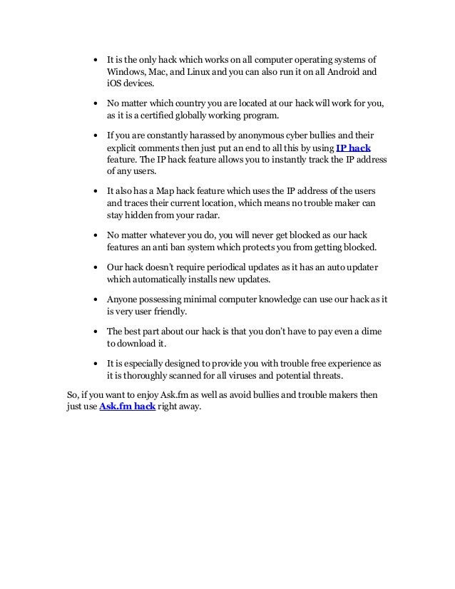 Ask Fm Hack No Survey