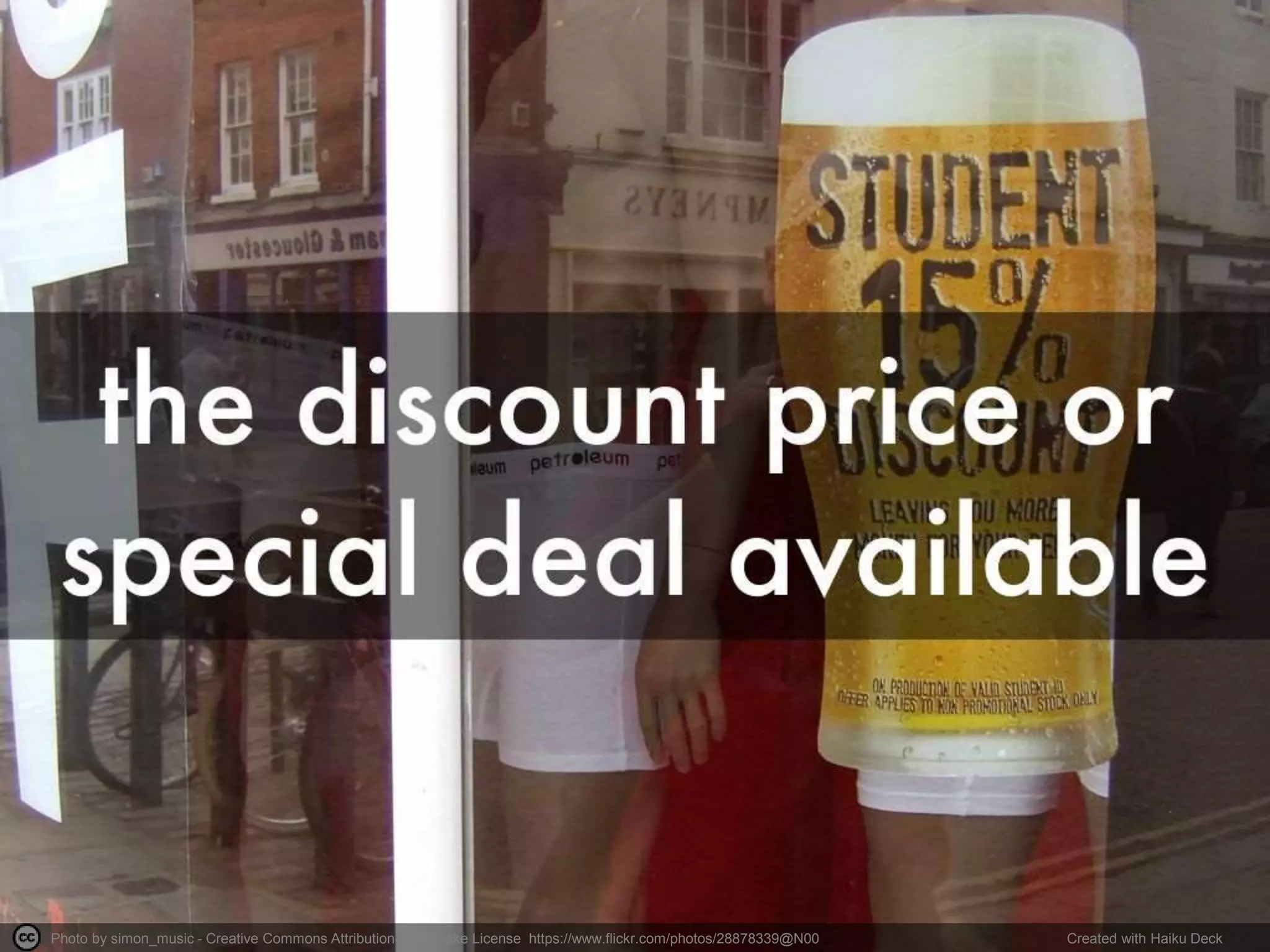 Photo by simon_music - Creative Commons Attribution-ShareAlike License https://www.flickr.com/photos/28878339@N00 Created with Haiku Deck
 