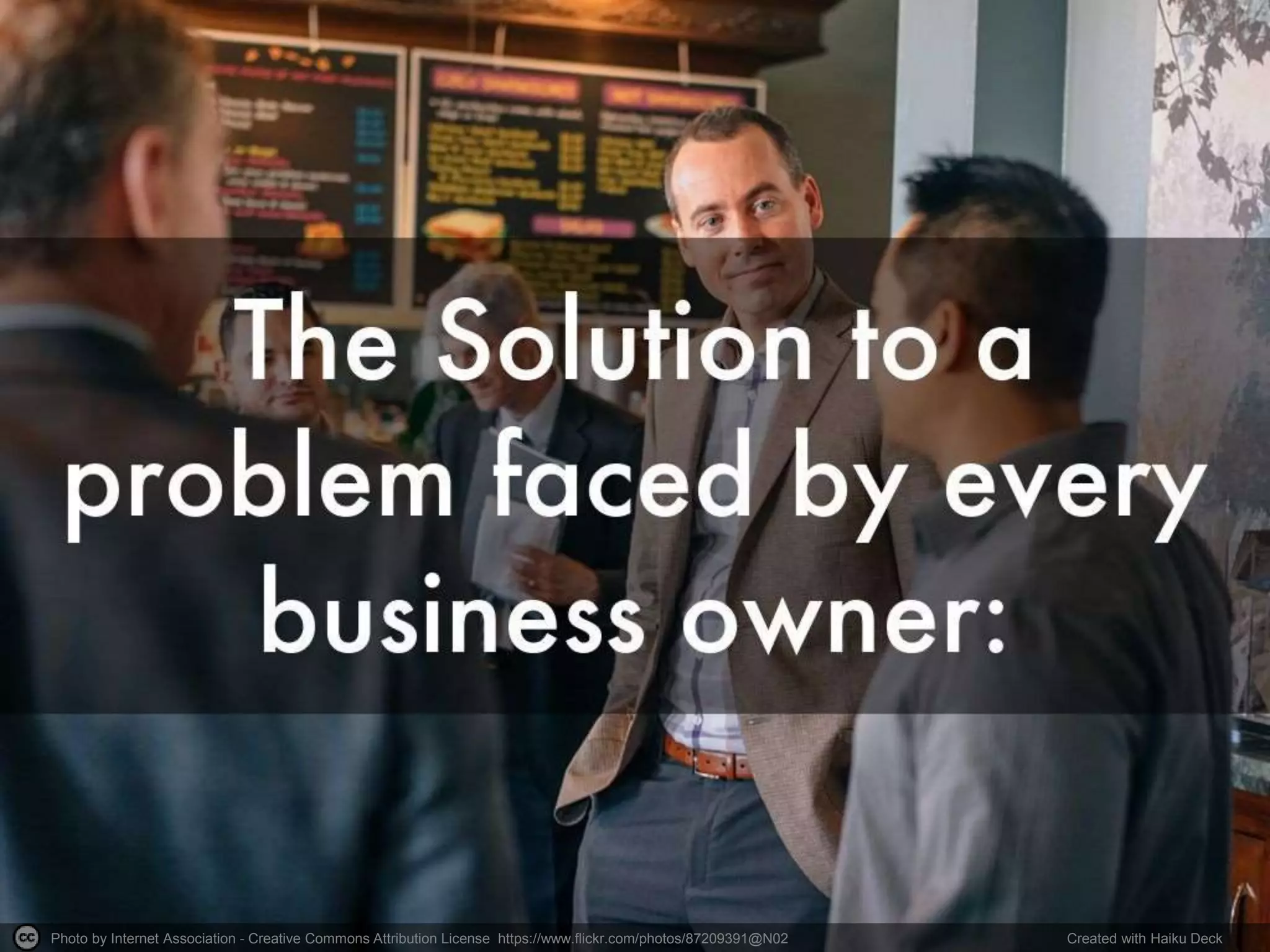 Photo by Internet Association - Creative Commons Attribution License https://www.flickr.com/photos/87209391@N02 Created with Haiku Deck
 